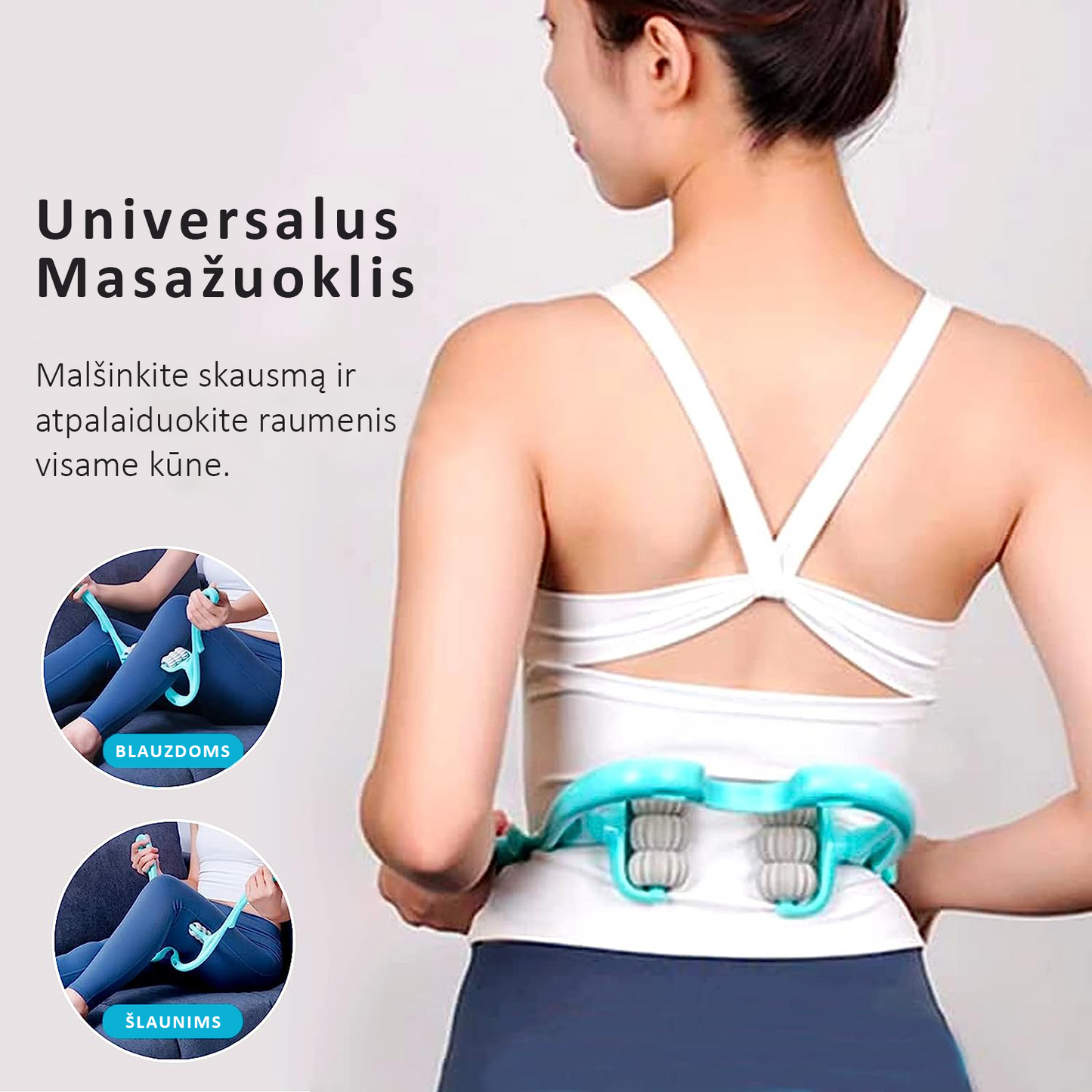 Fruitis™ Universalus Kūno Masažuoklis Skausmo Malšinimui Ir Atpalaidavimui