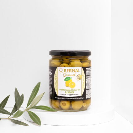 Alyvuogės žalios MANZANILLA įdarytos citrina, 436g.