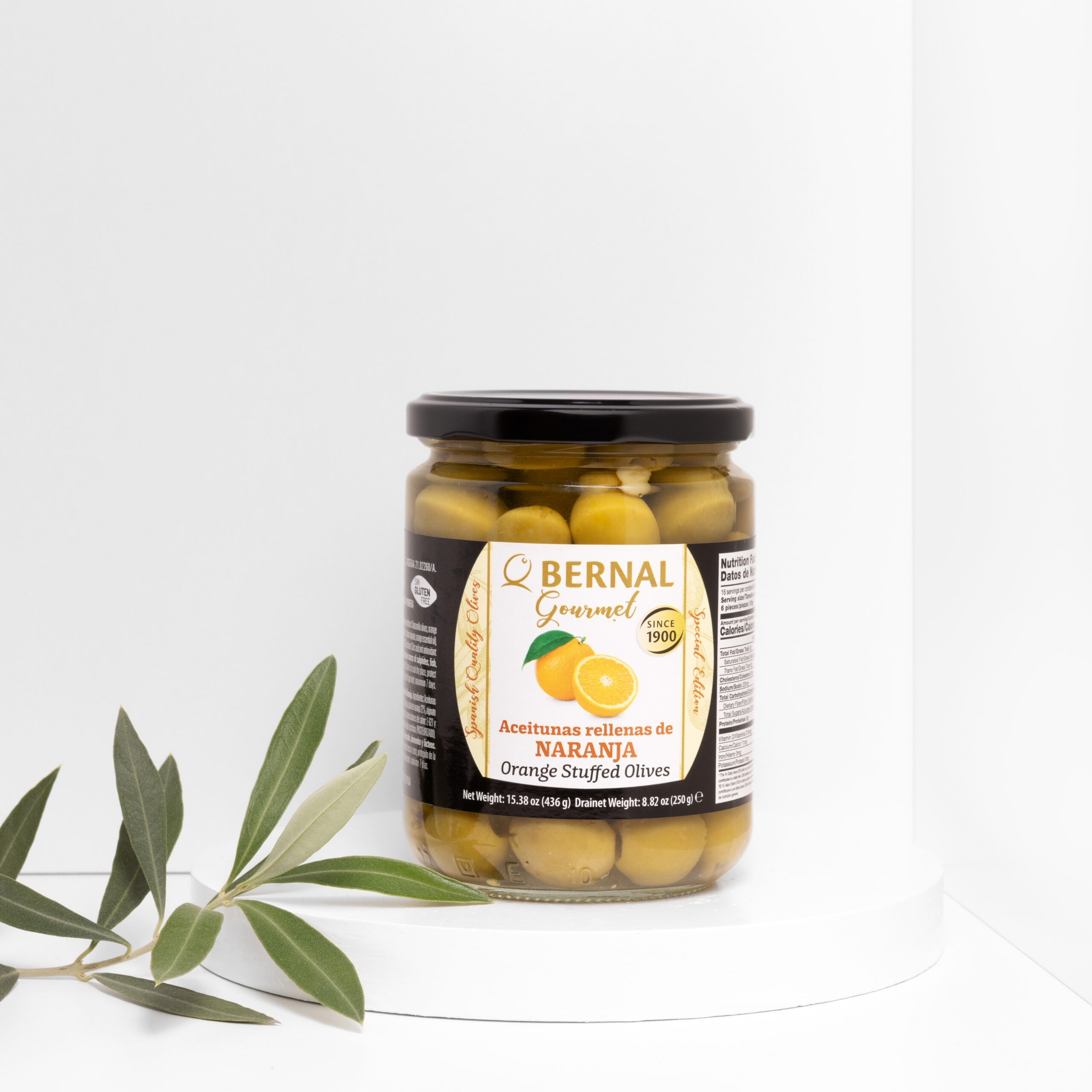 1x1_-73-scaled Alyvuogės žalios MANZANILLA, įdarytos apelsinais, 436g. - Image 1